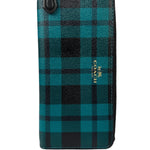 Coach Green Leather Zip-Around Long Wallet