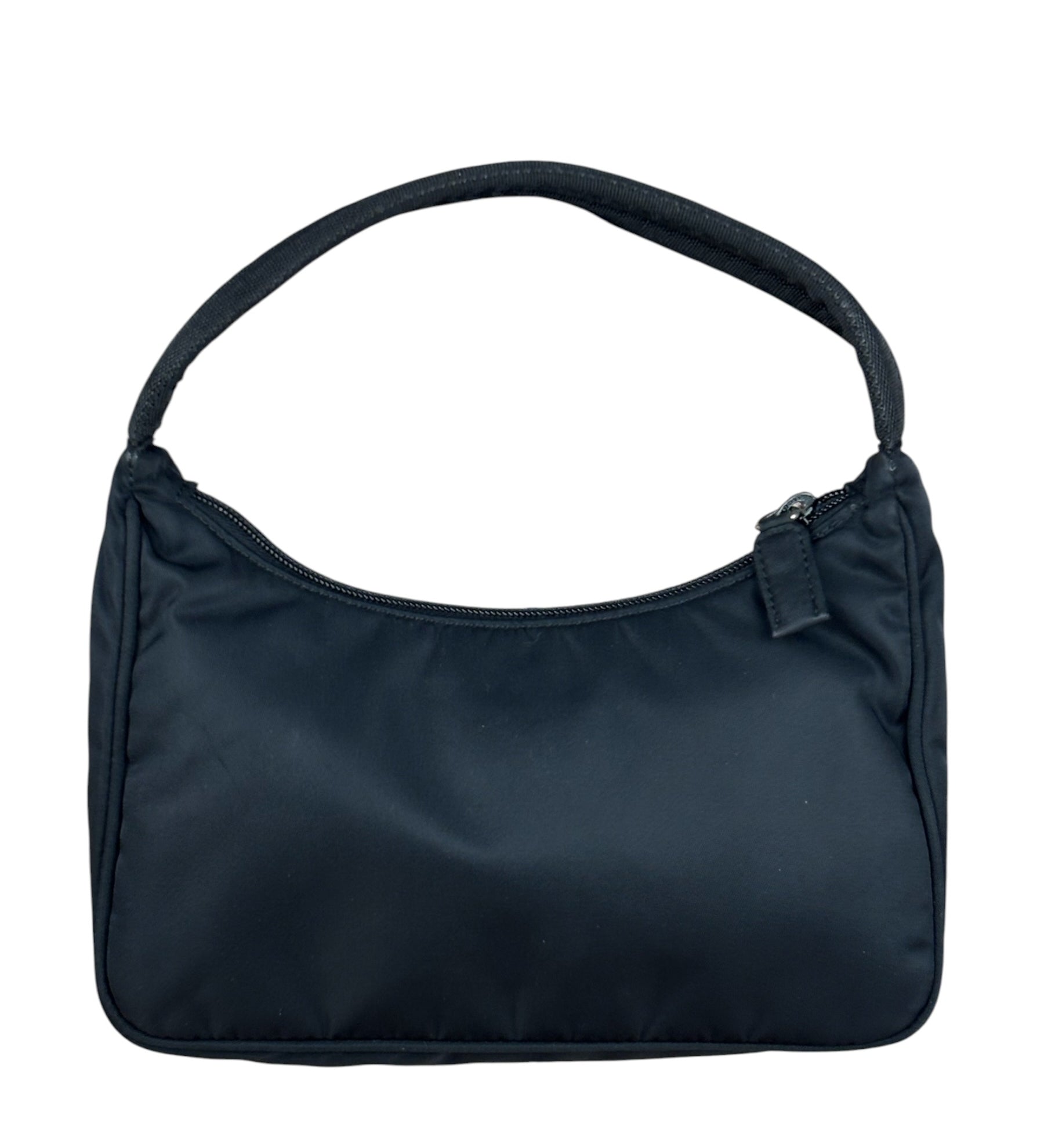 Prada Black Tessuto Nylon Mini Hobo Bag