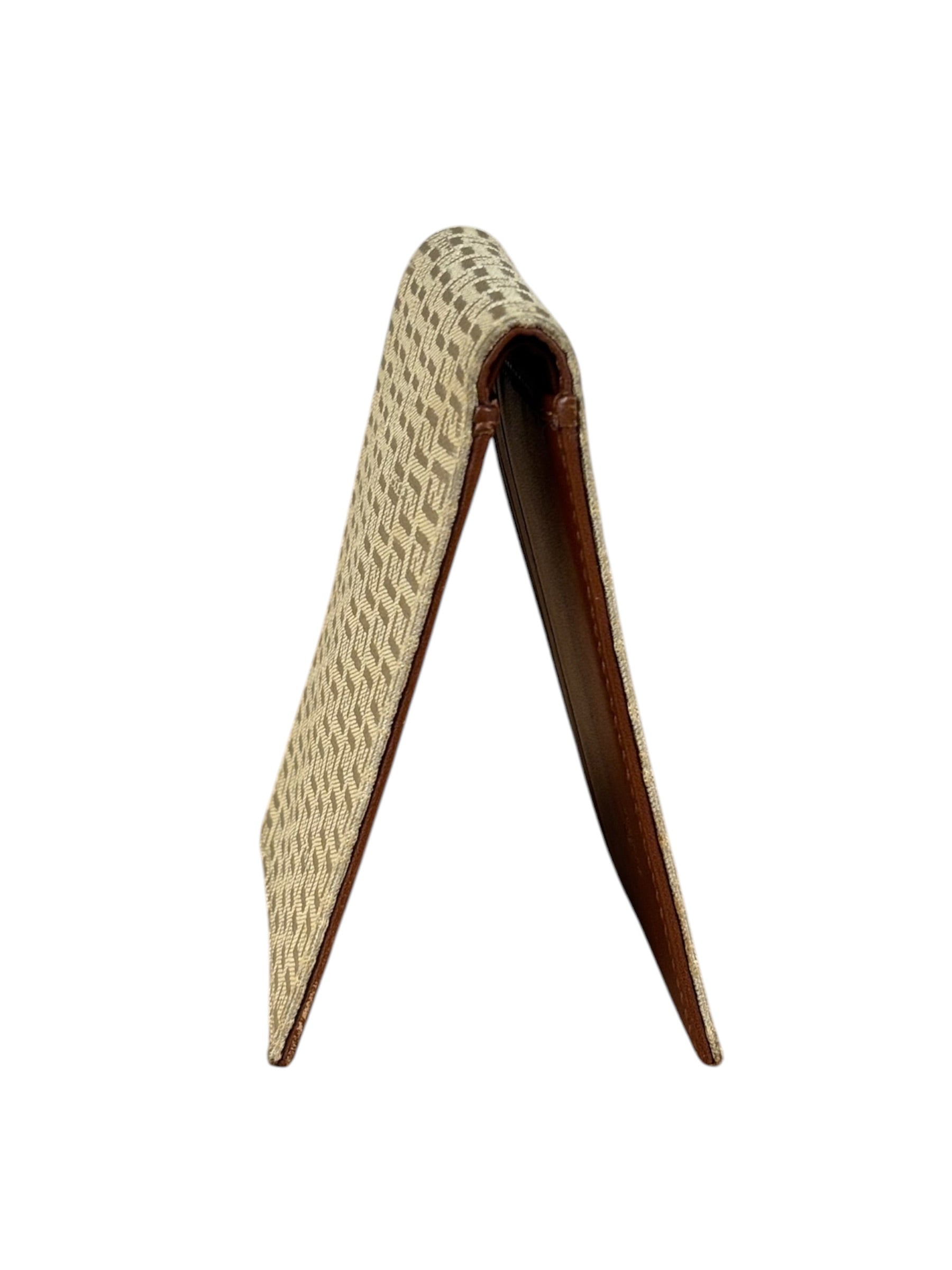 Fendi Beige FF Jacquard Bi-Fold Wallet