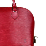 Louis Vuitton Red Epi Alma Handbag