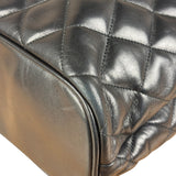 Chanel Vintage Black Quilted Leather Chain Tote/Shoulder Bag 1999