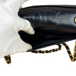 Chanel Black Diamond Stitch CC Timeless Chain Flap Bag '89-'91