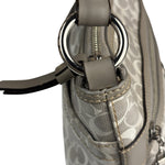 Coach Grey Patent Leather Signature Crossbody