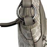 Coach Grey Patent Leather Signature Crossbody