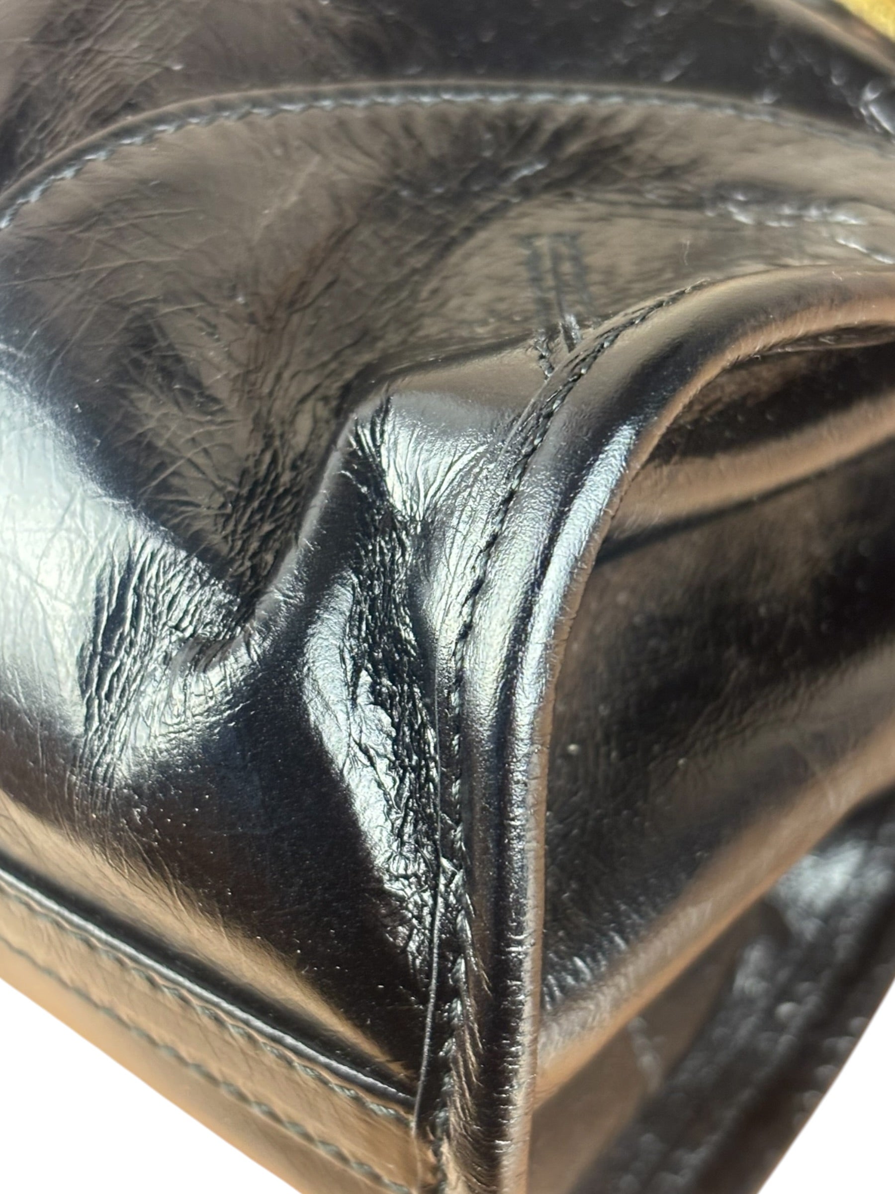 Prada Calfskin Bonnie Shoulder Bag Black