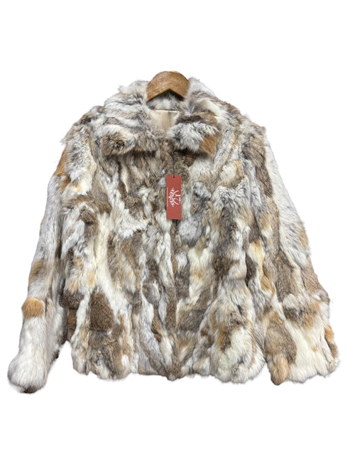 Vintage Calactica Multicolor Rabbit Fut Coat