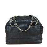 Chanel Black Caviar Chocolate Bar Shoulder Bag