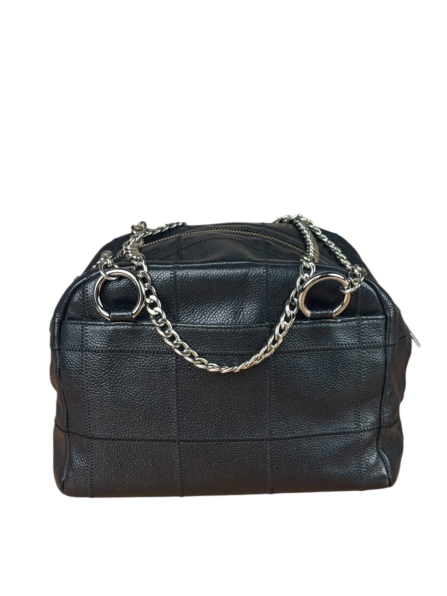 Chanel Black Caviar Chocolate Bar Shoulder Bag