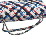 Chanel White-Multi Canvas Airline Printed XXL Travel Flap Bag 2016
