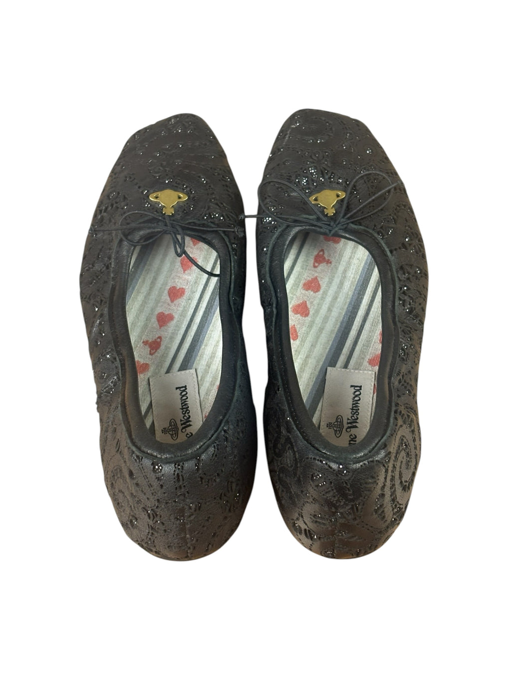 Vivienne Westwood Black Brigitte Ballerina Flats