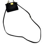 Fendi Black Leather Nano Peekaboo Two-Way Bag