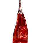 Chanel Red Patent CC Crystal Bon Bon Chain Tote