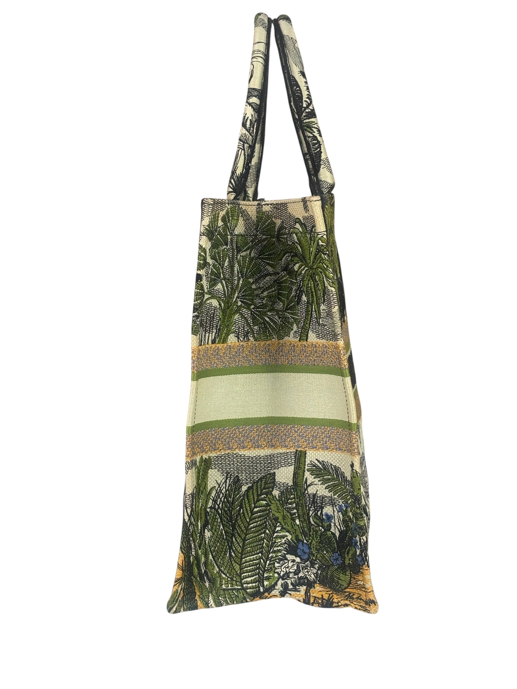 Christian Dior Large Toile De Jour Tropicalia Book Tote