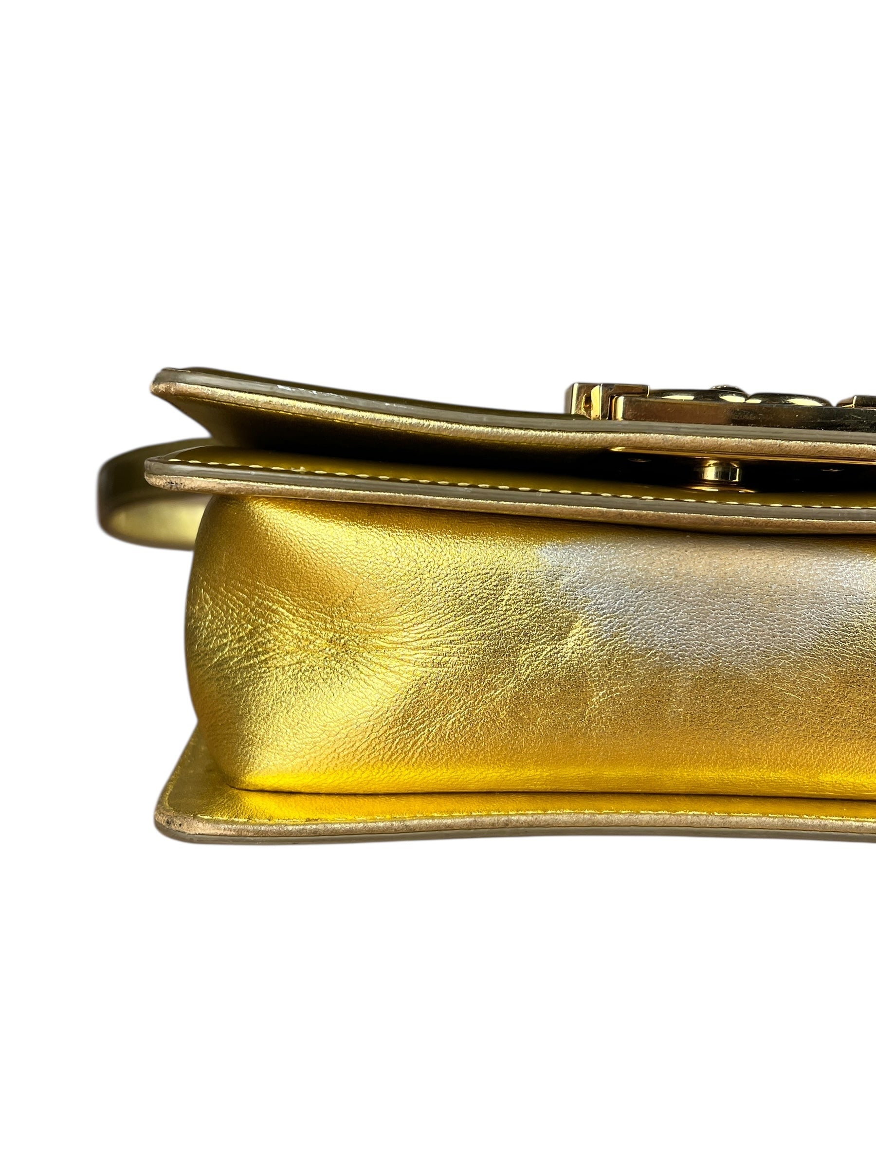 Chanel Gold Metallic CC Boy Bag 2014