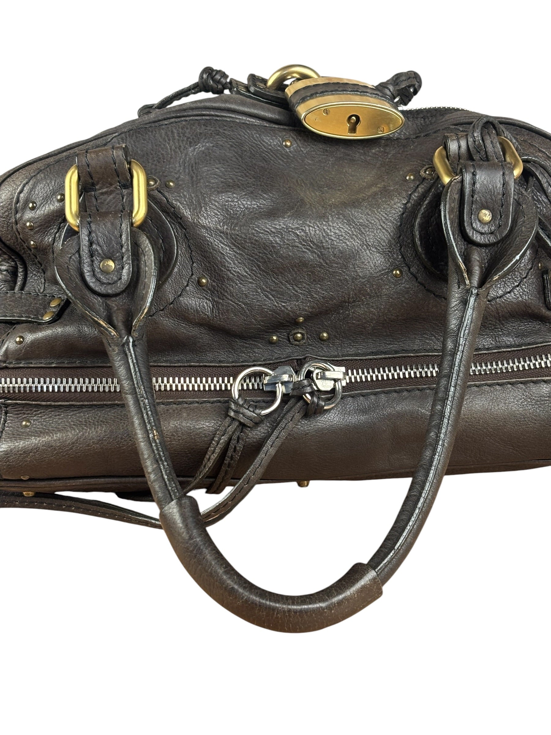 Chloe Brown Leather Paddington Shoulder Bag