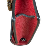 Gucci Red Leather Dionysus Super Mini Chain Crossbody Bag