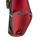 Gucci Red Leather Dionysus Super Mini Chain Crossbody Bag