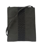 Hermes Grey Herline Toile Shoulder Pochette