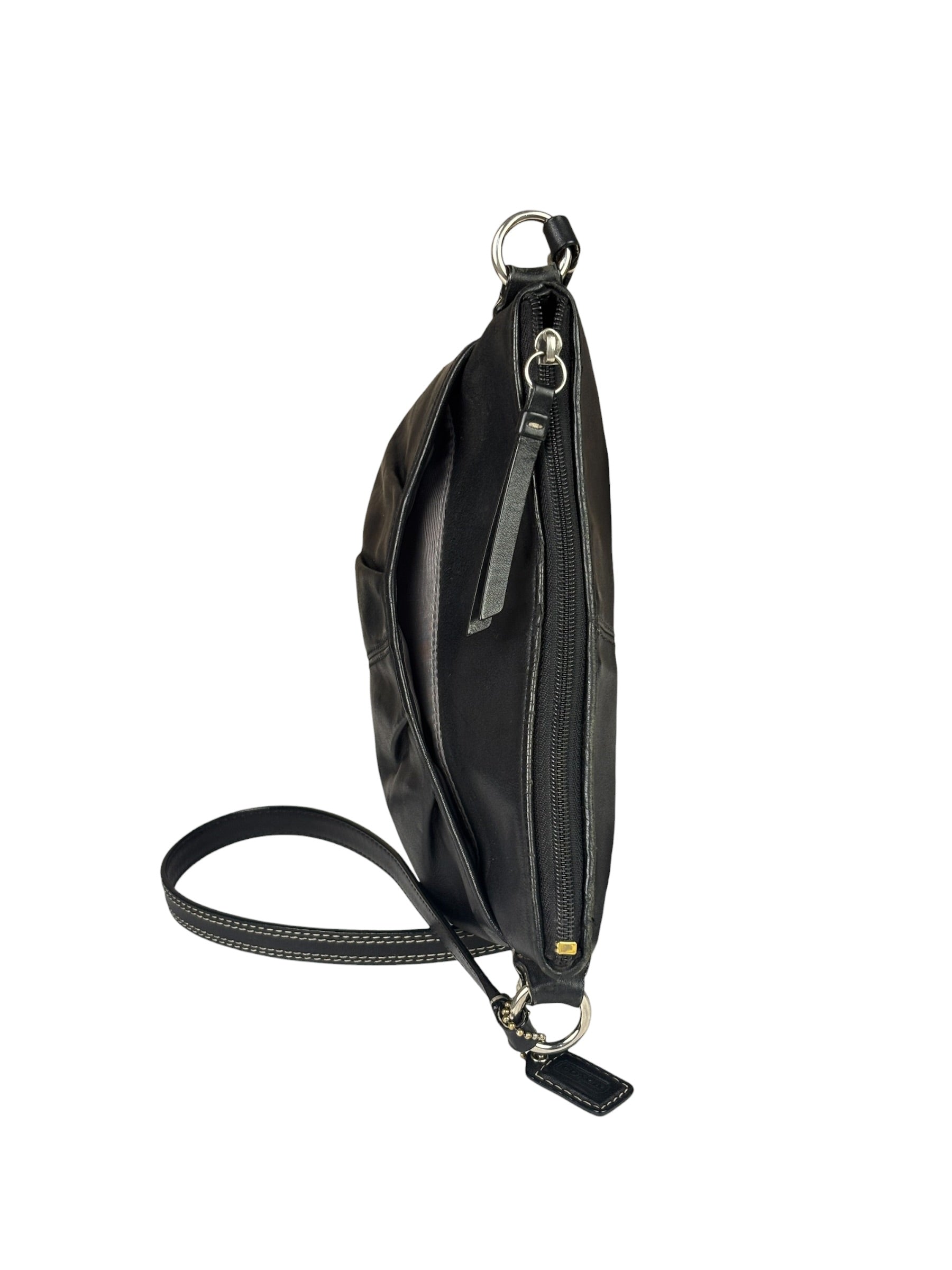 Coach Black Leather Soho Pleated Crossbody Bag