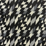 Fendi Black/White Geometric Patterned Sleeveless Tank Dress