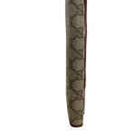 Gucci Vintage Burgundy Leather Trim GG Canvas Continental Wallet