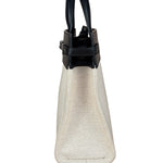 Yves Saint Laurent Two-Tone Leather Trim Small Manhattan Two-Way Bag
