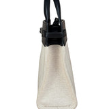 Yves Saint Laurent Two-Tone Leather Trim Small Manhattan Two-Way Bag