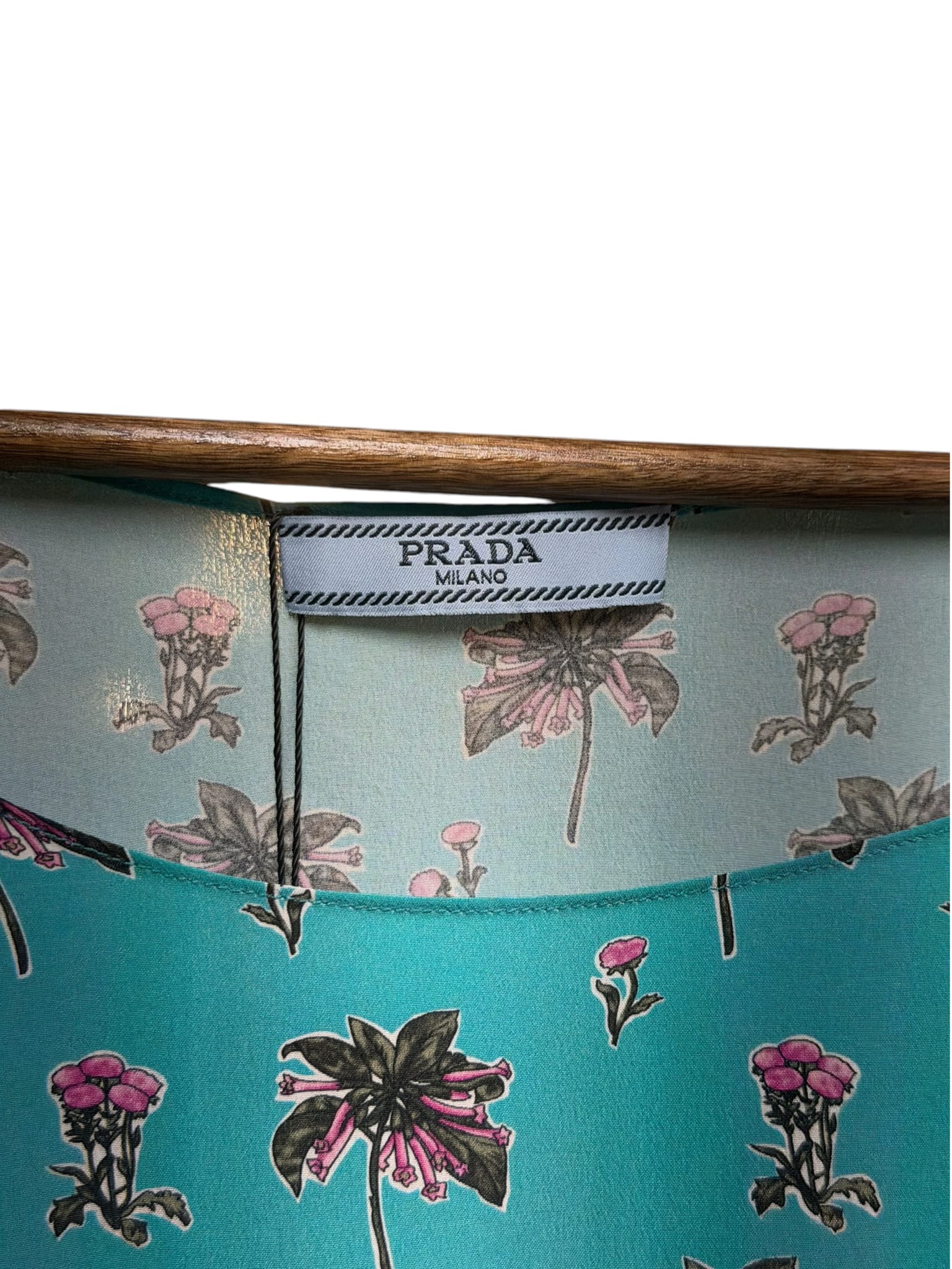 Prada Turquoise Wrap Dress