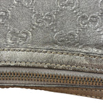 Gucci Vintage GG Metallic Leather Hobo Shoulder Bag