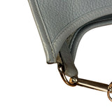 Hermes Evelyne Clemence Light Blue Leather Shoulder Bag
