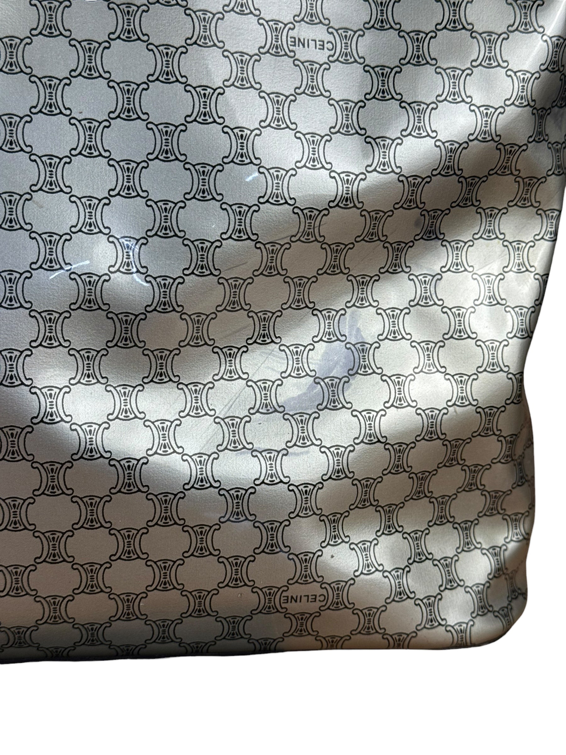 Celine Vintage Macadam Vinyl Bucket Bag