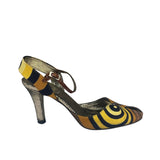 Fendi Vintage Embroidered Heels