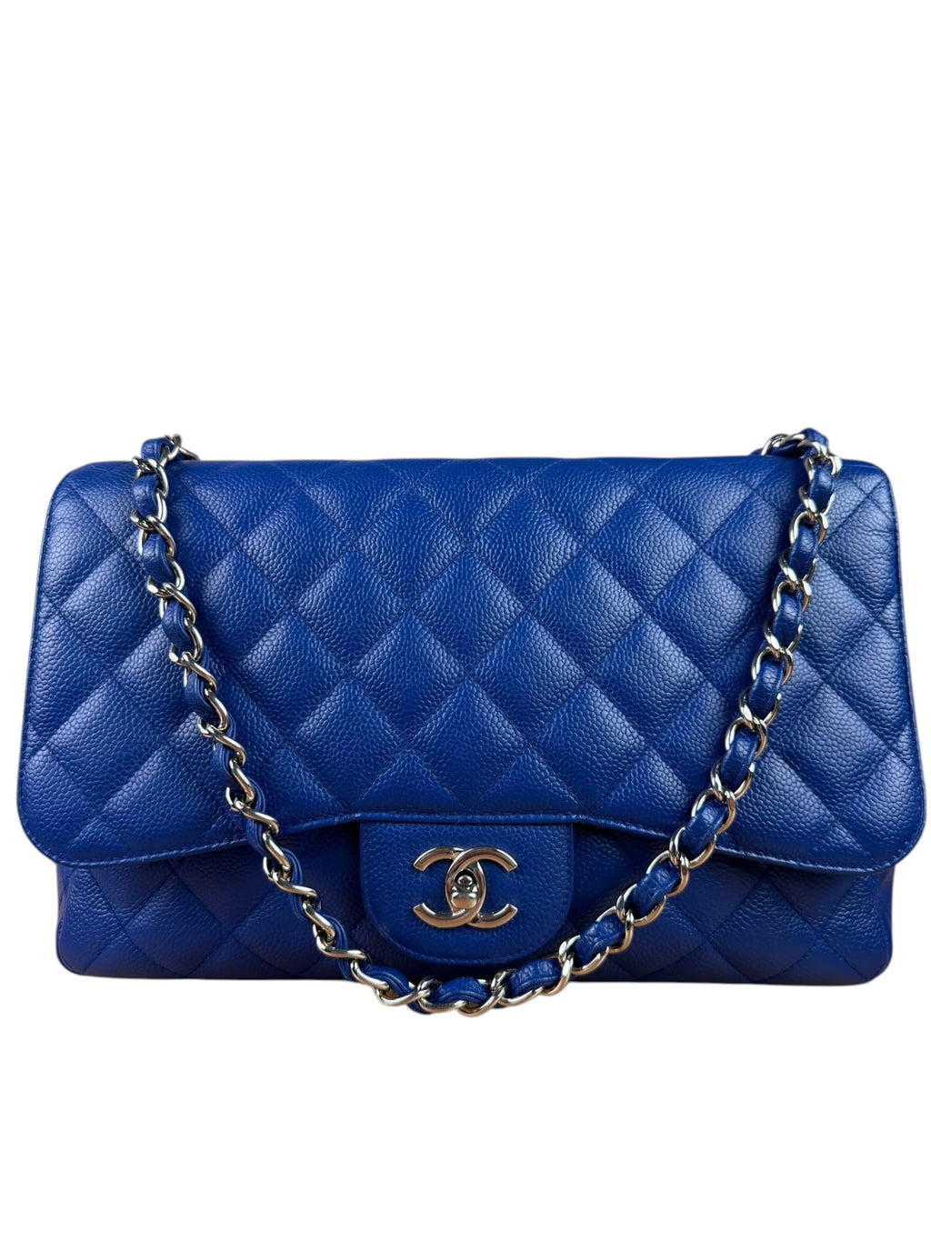 Chanel Royal Blue Caviar M Flap 2009