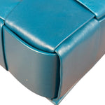 Bottega Veneta Cyan Leather Cassete Bag