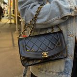 Chanel CC Diana Flap Bag Black 1994