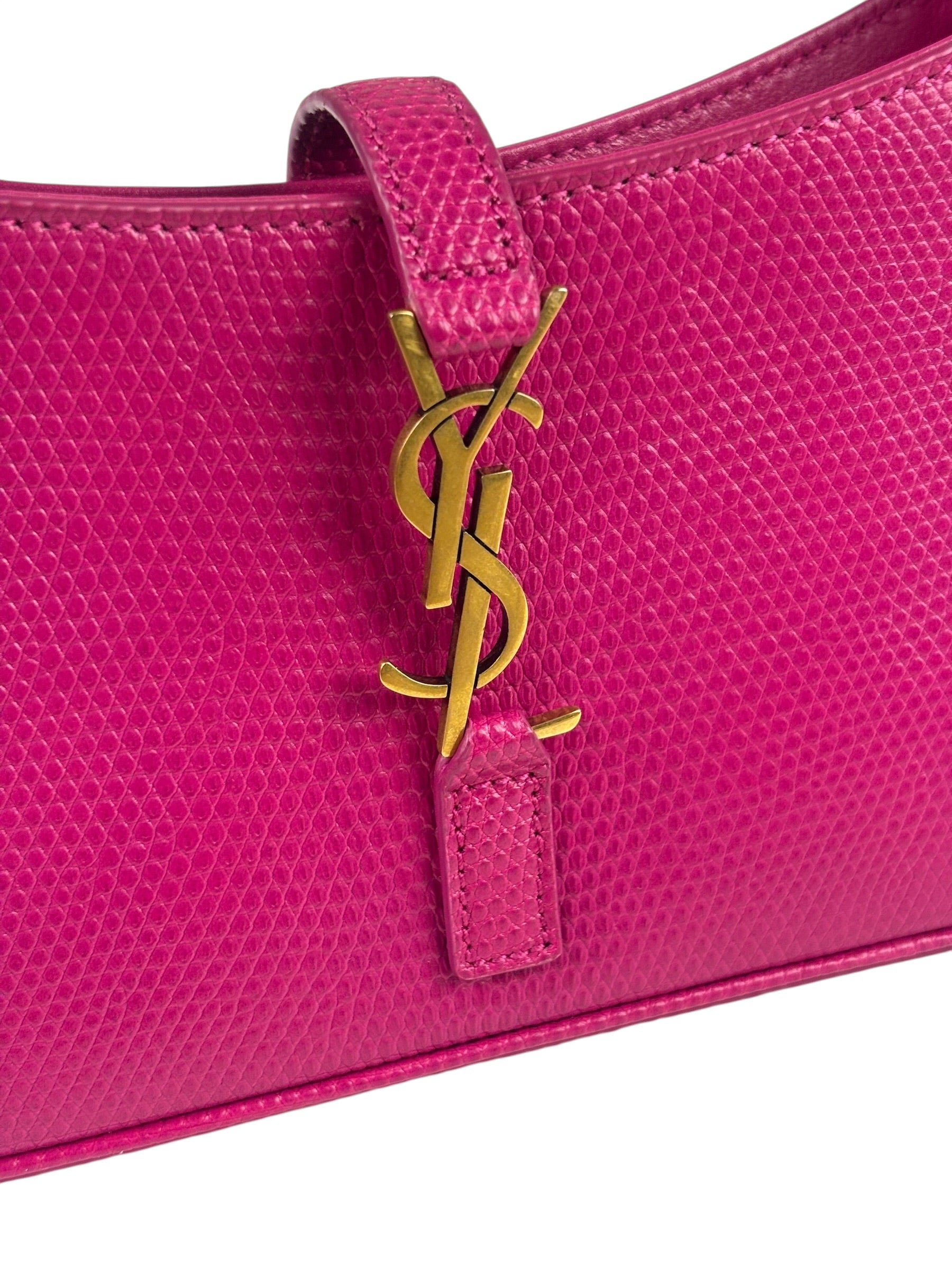 Yves Saint Laurent Pink Leather 5 Á 7 Mini Hobo Bag