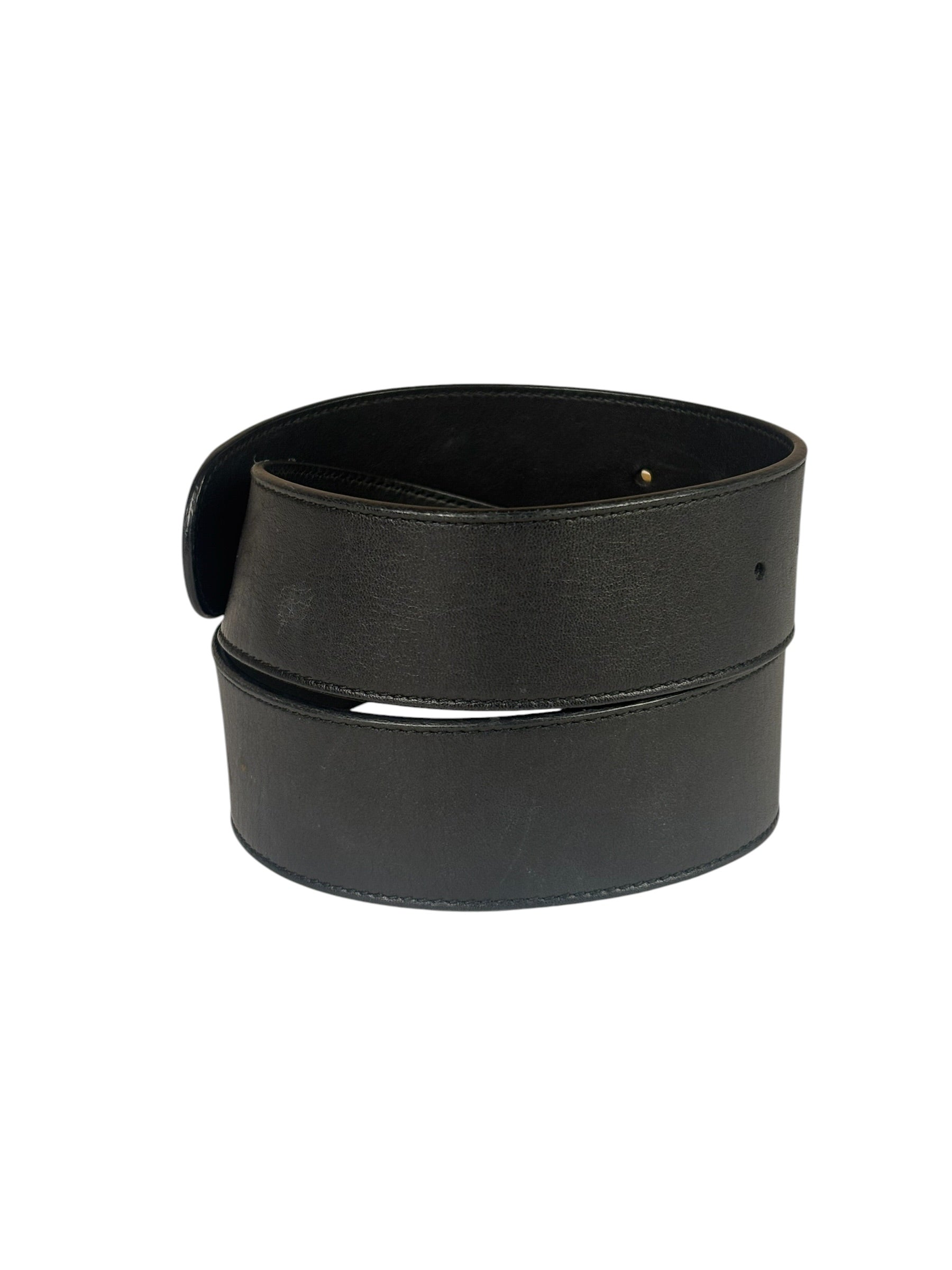 Gucci Black GG-Buckle Belt