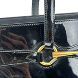 Gucci Vintage Black Patent Leather Tote