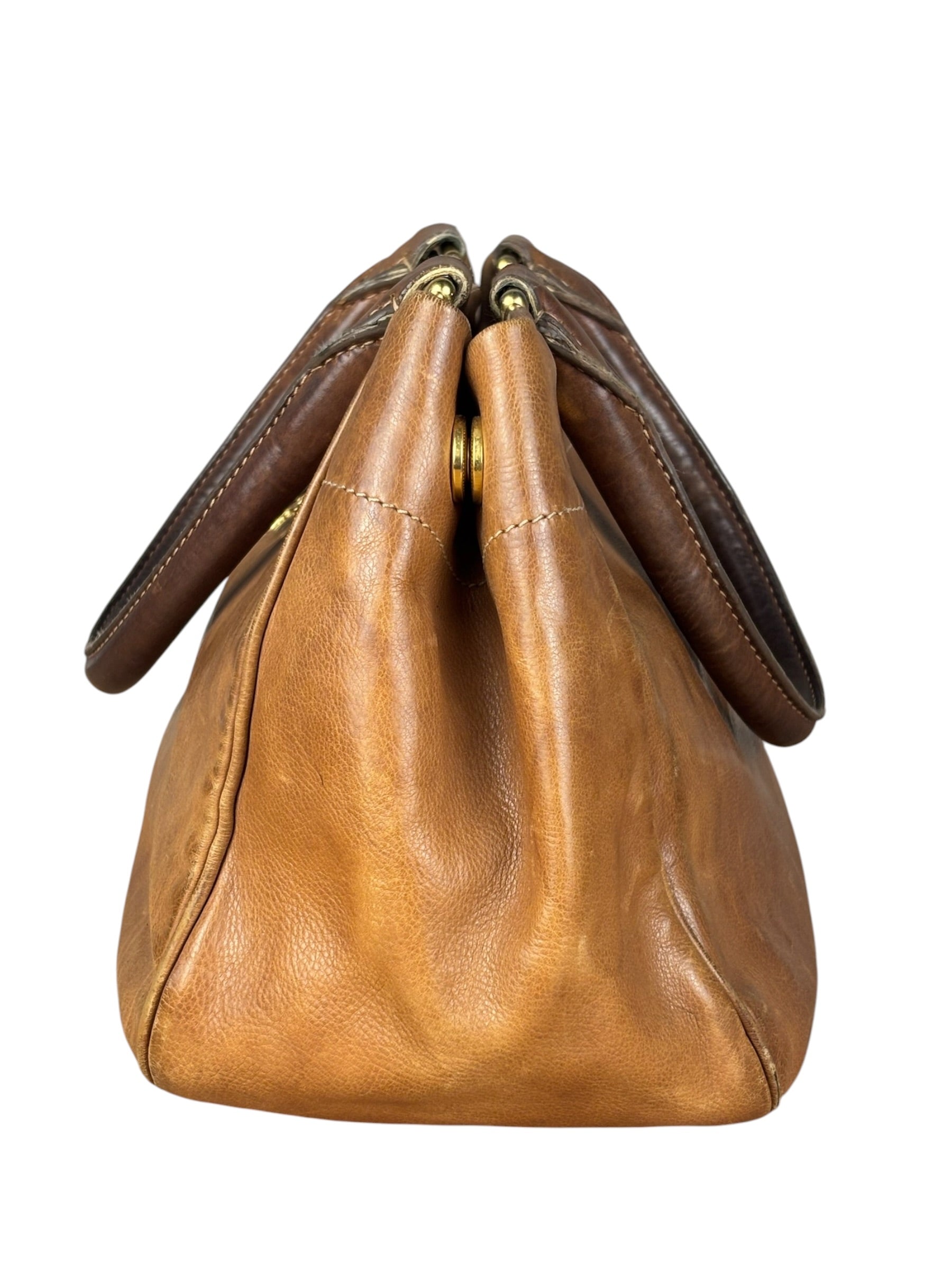 Prada Brown Leather 2Way Bag