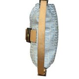 Fendi Vintage Blue Zucca Print Baguette