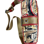 Prada Multicolor Nylon Leather Trim Shoulder Bag