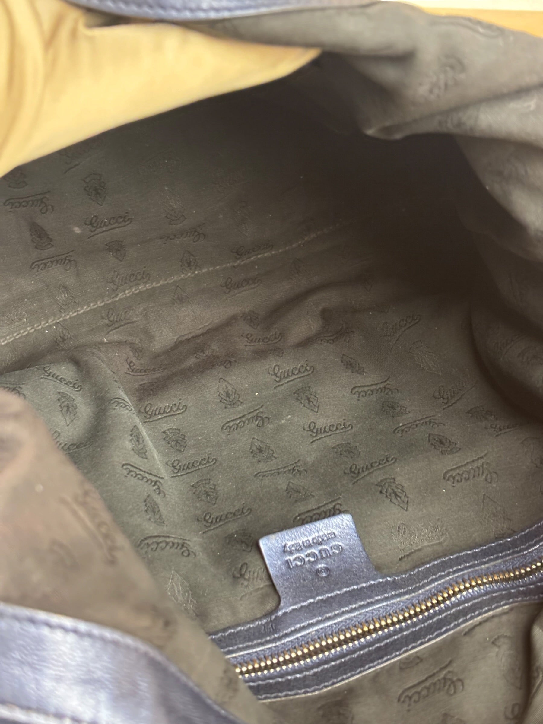 Gucci Navy Blue Galaxy Chain Hobo Bag