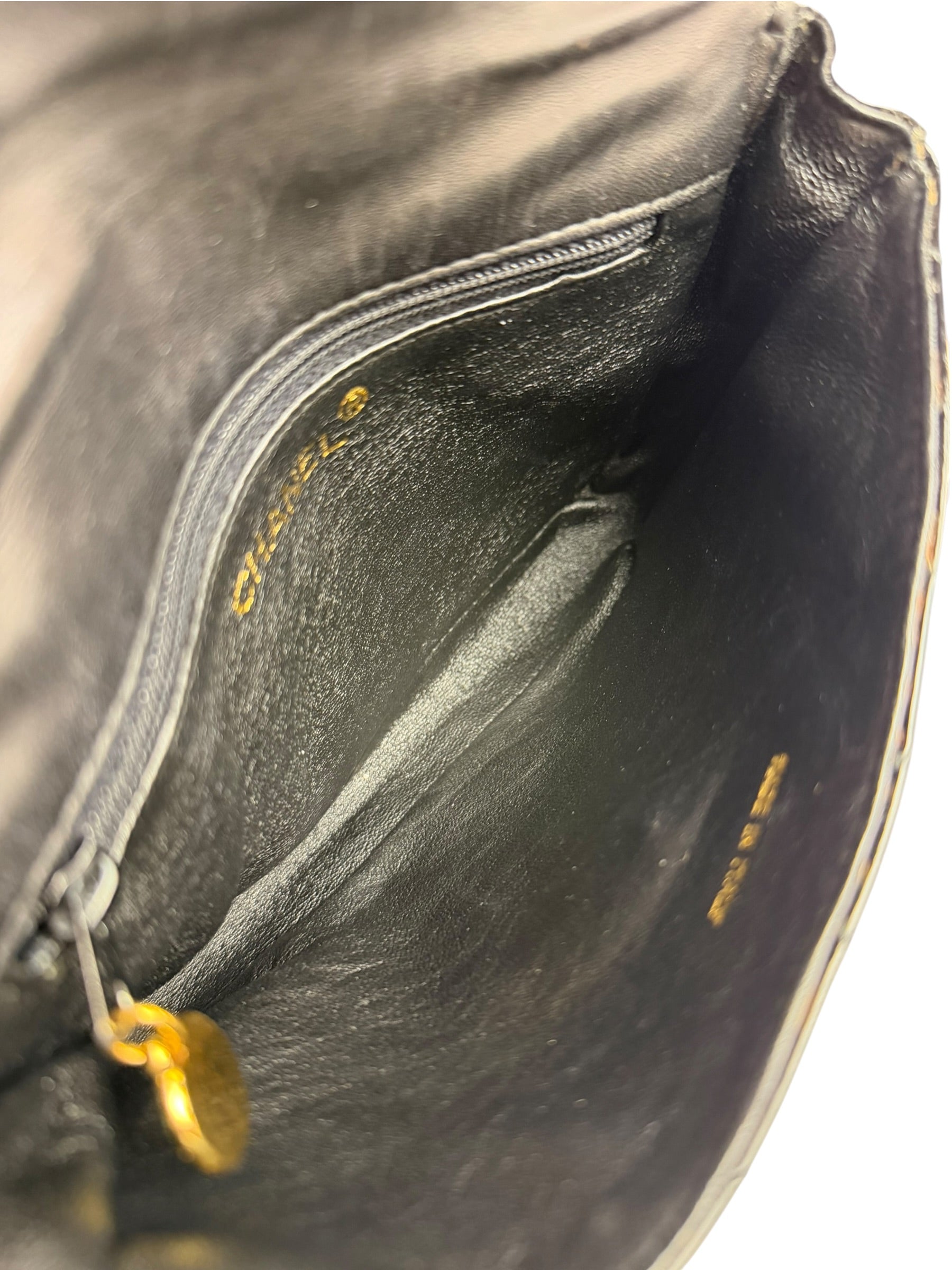 Chanel Black Patent Leather Belt Bag 1995