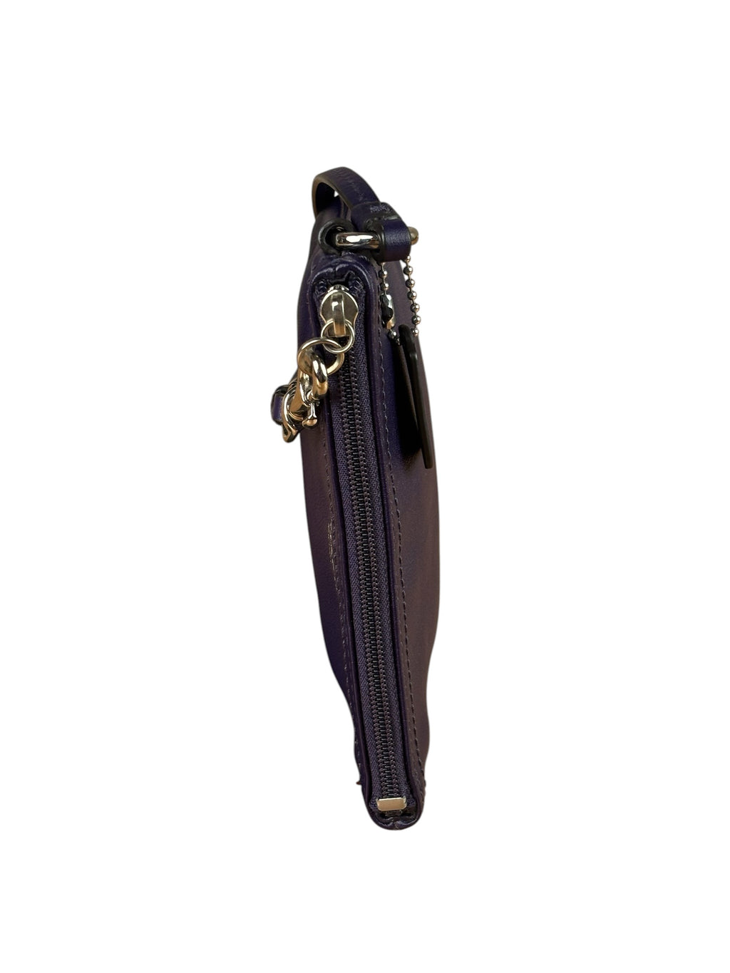 Coach Purple Smooth Leather Wristlet