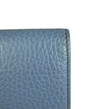 Gucci Blue Leather Marmont Card Case Wallet