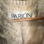 Parion Vintage Sage Shag Fur Coat
