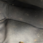 Coach Cosmetic Pouch Navy Blue Pebbled Leather