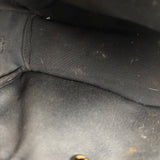 Coach Cosmetic Pouch Navy Blue Pebbled Leather