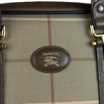 Burberry Brown Vintage Check Boston Handbag
