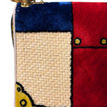 Prada Multicolor Velvet/Leather Trim Trompe L'oeil Cahier Crossbody Bag